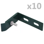 Conector de colț de perete, 10 seturi, verde GartenMobel Dekor