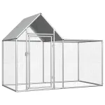 Coteț pentru păsări, 2 x 1 x 1,5 m, oțel galvanizat GartenMobel Dekor