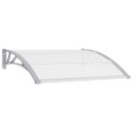 Copertină de ușă, gri și transparent, 120 x 80 cm, PC  GartenMobel Dekor