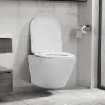 Vas WC suspendat fără ramă, alb, ceramică GartenMobel Dekor