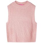 Vestă pulover pentru copii tricotată, roz deschis, 104 GartenMobel Dekor