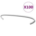 Cârlige pentru gabioane, 100 buc., oțel galvanizat, 20 cm GartenMobel Dekor