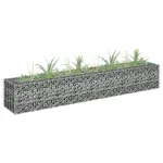 Strat înălțat gabion, 180 x 30 x 30 cm, oțel galvanizat GartenMobel Dekor
