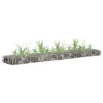 Strat înălțat gabion, 180x30x10 cm, oțel galvanizat GartenMobel Dekor