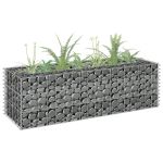 Strat înălțat gabion, 90 x 30 x 30 cm, oțel galvanizat GartenMobel Dekor
