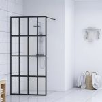 Paravan duș walk-in, 100x195 cm, sticlă securizată transparentă GartenMobel Dekor