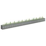 Strat înălțat gabion, 450 x 30 x 30 cm, oțel galvanizat GartenMobel Dekor