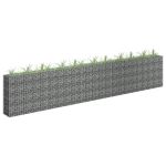 Strat înălțat gabion, 450 x 30 x 90 cm, oțel inoxidabil GartenMobel Dekor
