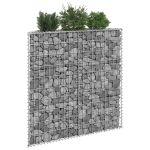 Strat înălțat gabion trapez, 100x20x100 cm, oțel galvanizat GartenMobel Dekor