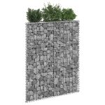 Strat înălțat gabion trapez, 80x20x100 cm, oțel galvanizat GartenMobel Dekor