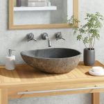 Chiuvetă din piatră de râu, 37-46 cm, oval GartenMobel Dekor