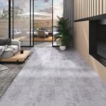 Plăci pardoseală autoadezive, gri ciment, 4,46 m², PVC, 3 mm GartenMobel Dekor