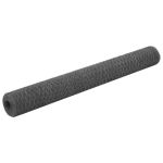 Plasă de sârmă găini, gri, 25 x 1,2 m, oțel cu înveliș PVC GartenMobel Dekor