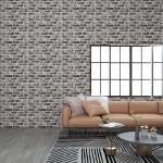 Panouri de perete 3D, model cărămidă, gri închis, 11 buc., EPS GartenMobel Dekor