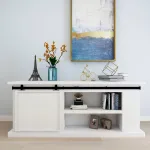 Set glisare ușă mini pentru dulap, oțel carbon, 183 cm GartenMobel Dekor