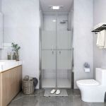 Ușă cabină de duș, jumătate mat, 86 x 190 cm, ESG GartenMobel Dekor