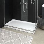 Cădiță de duș dreptunghiulară din ABS, alb, 70x120 cm GartenMobel Dekor