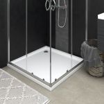 Cădiță de duș pătrată din ABS, alb, 80x80 cm GartenMobel Dekor
