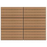 Plăci de pardoseală, 6 buc., maro, 60x30 cm, WPC, 1,08 m² GartenMobel Dekor