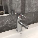 Robinet chiuvetă de baie, argintiu, 130x176 mm GartenMobel Dekor