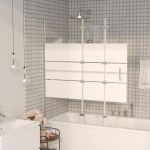 Cabină de duș pliabilă, alb, 120x140 cm, ESG GartenMobel Dekor