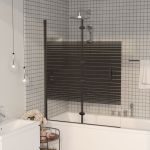 Cabină de duș pliabilă, negru, 100x140 cm, ESG GartenMobel Dekor