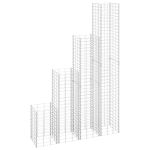 Straturi înălțate gabioane 4 buc. 30x30x50/100/150/200 cm fier GartenMobel Dekor