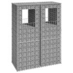 Stâlpi coș gabion, 2 buc., 50x50x140 cm, fier GartenMobel Dekor