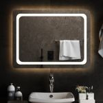 Oglindă de baie cu LED, 80x60 cm GartenMobel Dekor