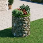 Stâlp de gabion, Ø100x100 cm, oțel galvanizat, circular GartenMobel Dekor
