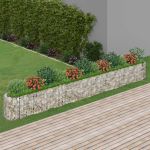 Strat înălțat gabion, 470x50x50 cm, fier galvanizat GartenMobel Dekor