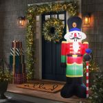 Spărgător de nuci - gonflabil - decor de Crăciun 240 cm - IP44 - 9 LED - alimentare de la rețea Best CarHome
