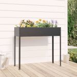 Jardinieră de grădină antracit 100,5x40,5x90 cm oțel galvanizat GartenMobel Dekor
