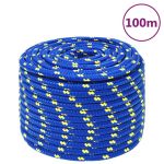 Frânghie de barcă, albastru, 14 mm, 100 m, polipropilenă GartenMobel Dekor