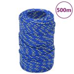 Frânghie de barcă, albastru, 2 mm, 500 m, polipropilenă GartenMobel Dekor