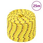 Frânghie de barcă, galben, 12 mm, 25 m, polipropilenă GartenMobel Dekor