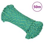Frânghie de barcă, verde, 4 mm, 50 m, polipropilenă GartenMobel Dekor