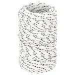 Frânghie împletită pentru barcă, alb, 2 mm x 25 m, poliester  GartenMobel Dekor