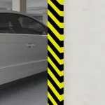 Protecție de colț, galben și negru, 6x2x101,5 cm, PU GartenMobel Dekor