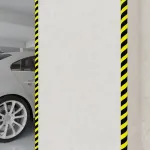 Protecții de colț, 2 buc., galben și negru, 4x3x100 cm, PU GartenMobel Dekor