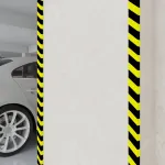 Protecții de colț, 2 buc., galben și negru, 6x2x101,5 cm, PU GartenMobel Dekor