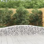 Coș gabion arcuit 400x50x40/60 cm fier galvanizat GartenMobel Dekor