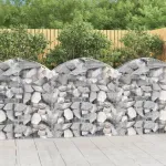 Coș gabion arcuit, 100x30x100/120 cm, fier galvanizat GartenMobel Dekor