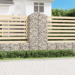 Coș gabion arcuit, 100x30x220/240 cm, fier galvanizat GartenMobel Dekor