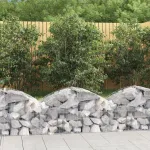 Coș gabion arcuit, 100x50x40/60 cm, fier galvanizat GartenMobel Dekor