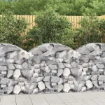 Coș gabion arcuit, 100x50x80/100 cm, fier galvanizat GartenMobel Dekor