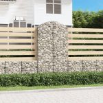 Coș gabion arcuit, 100x50x180/200 cm, fier galvanizat GartenMobel Dekor