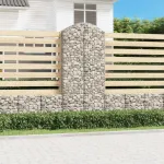 Coș gabion arcuit, 100x50x220/240 cm, fier galvanizat GartenMobel Dekor