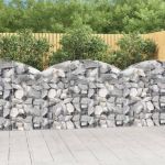 Coș gabion arcuit, 150x30x100/120 cm, fier galvanizat GartenMobel Dekor