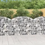 Coș gabion arcuit, 150x30x100/120 cm, fier galvanizat GartenMobel Dekor